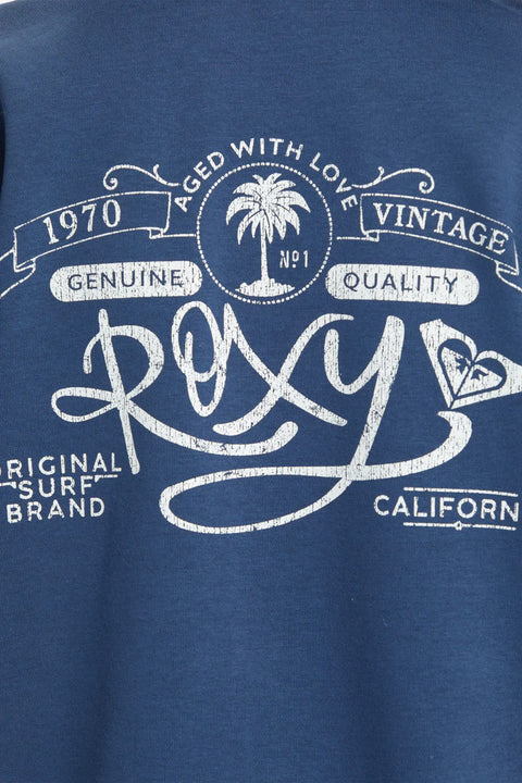 Roxy Evening Hike Zip Up Hoodie - Naval Academy - Back Logo