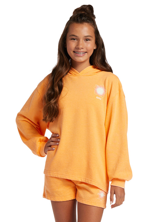 Roxy Girl's 4-16 Sun My Sweet Sun B Hoodie - Mock Orange
