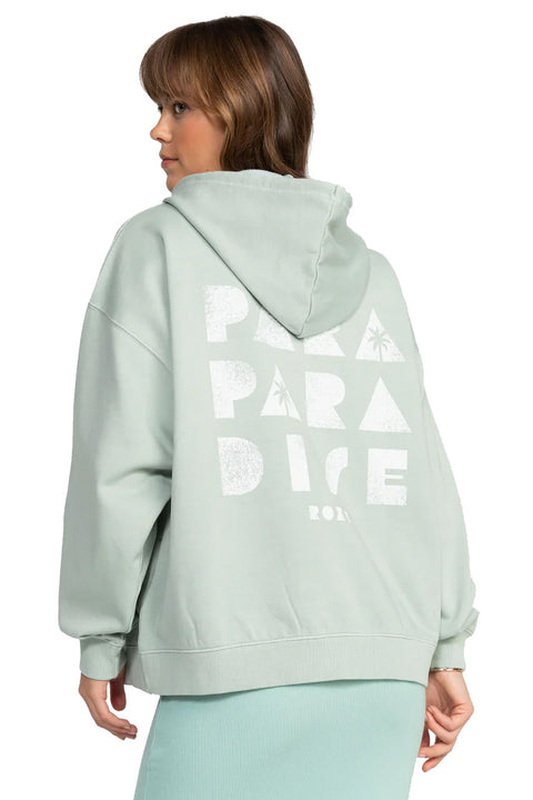 Roxy Lineup Oversized Zip - Blue Surf- Back