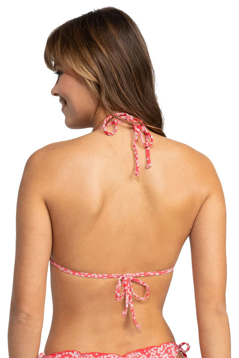 Roxy Margarita Mini Tiki Triangle Bikini Top - Hibiscus Margarita-back