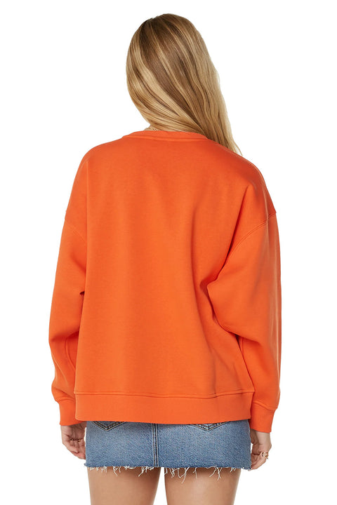Roxy Morning Hike Crewneck - Tigerlily Roxy College- Back