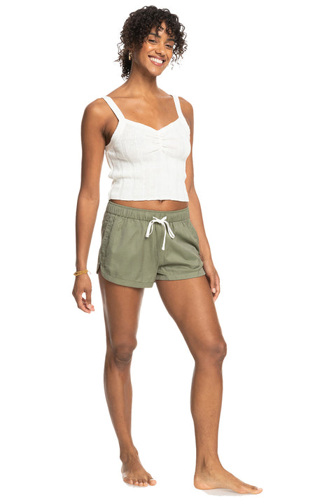 Roxy New Impossible Love Elasticized Shorts - Sea Spray - Full