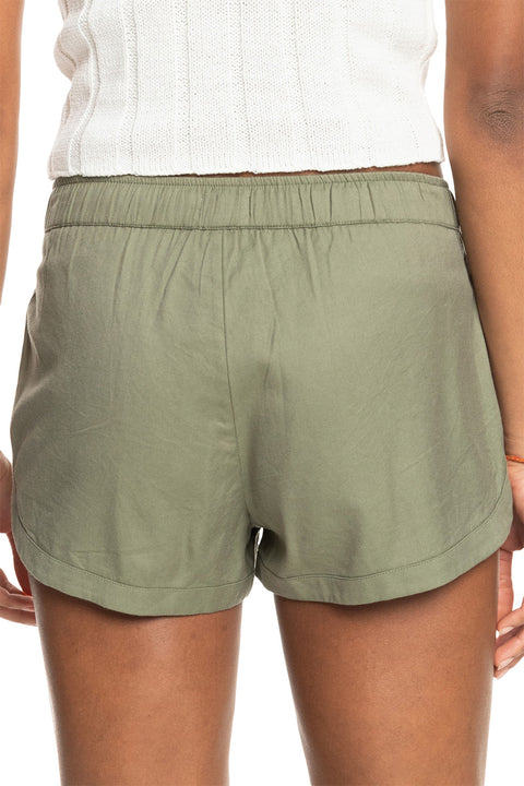 Roxy New Impossible Love Elasticized Shorts - Sea Spray - Back