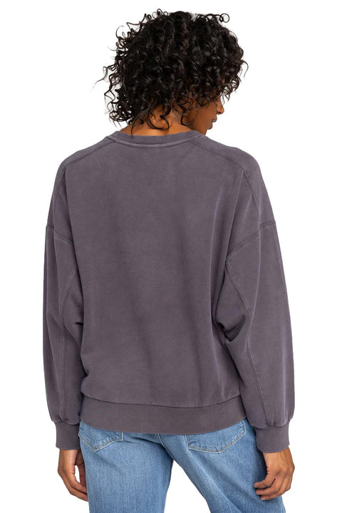 Roxy Oasis Haze Pullover Sweatshirt - Phantom- Back