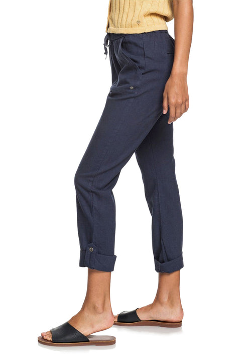 Roxy On The Seashore Cargo Pants - Mood Indigo - Side