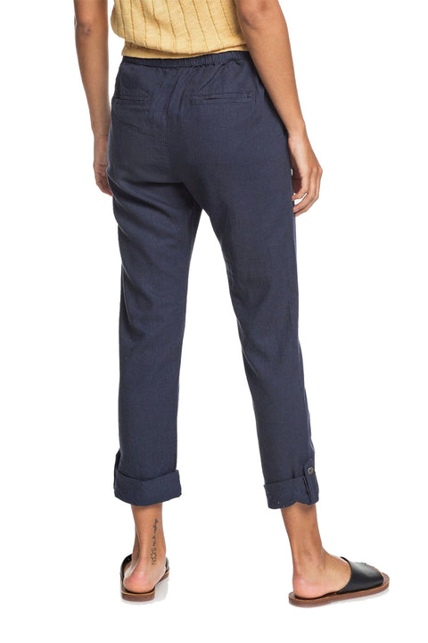Roxy On The Seashore Cargo Pants - Mood Indigo - Back