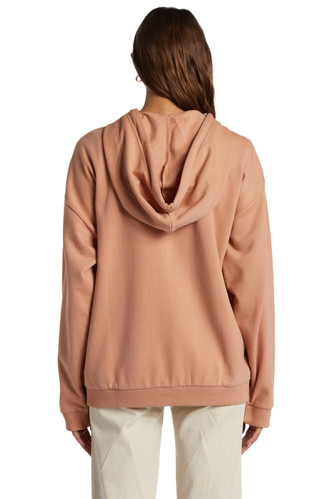 Roxy Oversized Evening Hike Hoodie - Cafe Creme - Back