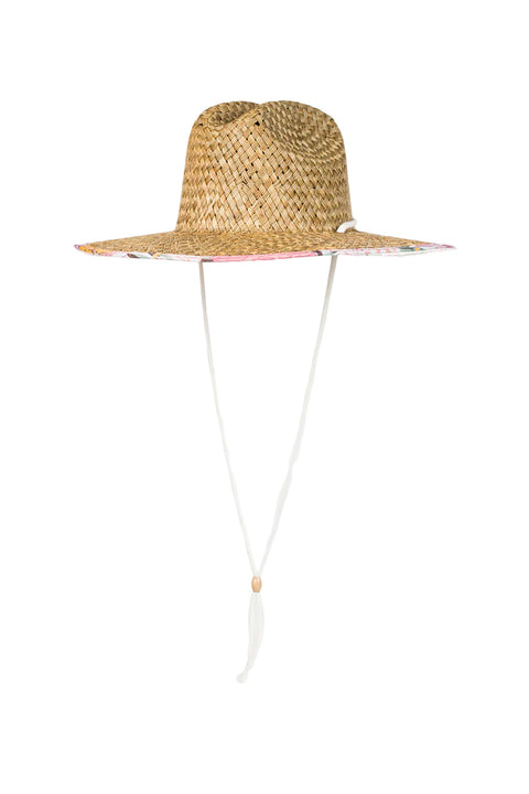 Roxy Pina To My Colada Sun Hat - White Viva La Vida- Back