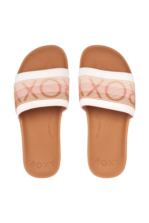 Roxy Slippy Water-Friendly Sandals - Tan- Top view