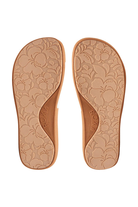 Roxy Slippy Water-Friendly Sandals - Tan- Bottom view