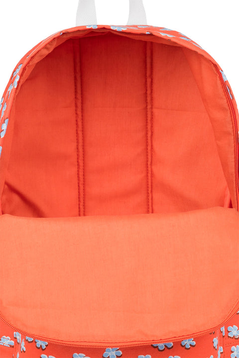 Roxy Sugar Baby Canvas Small Backpack - Tiger Lily Flower Rain - Open