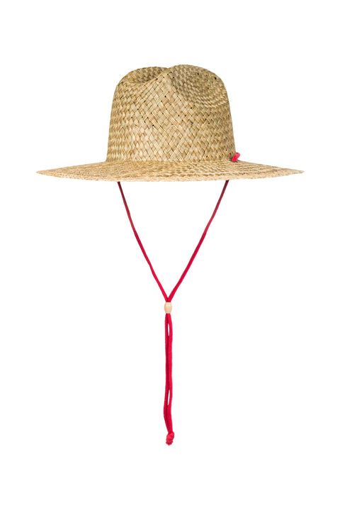 Roxy Sunshine On My Mind Straw Hat - Hibiscus- Back