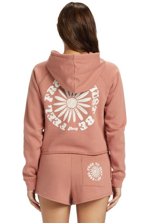 Roxy We Arrived Hoodie - Cedar Wood - Back