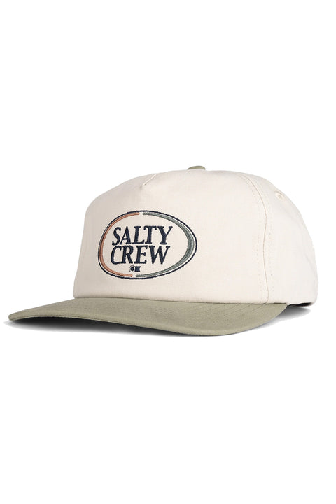 Salty Crew A-Frame 5 Panel Hat - Wax/Fern- Front