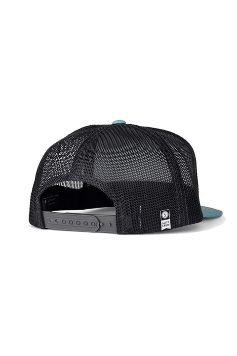 Salty Crew Alpha Twill Trucker Hat - Dark Aqua - Back