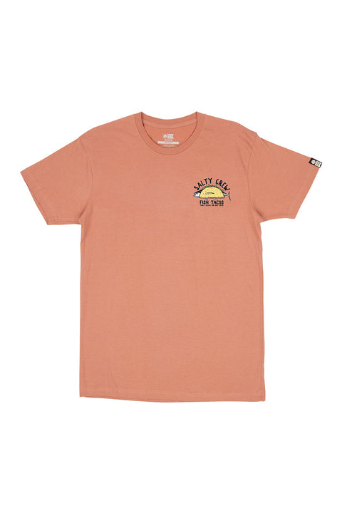 Salty Crew Baja Fresh Premium S/S Tee - Coral - Front