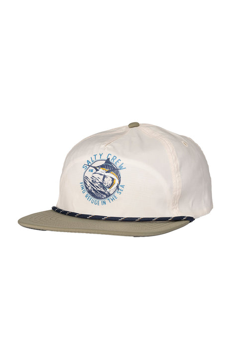 Salty Crew Bow Line Snapback - Off White Fern- Front