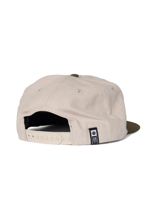 Salty Crew Coastal Snapback Hat - Birch Olive- Back