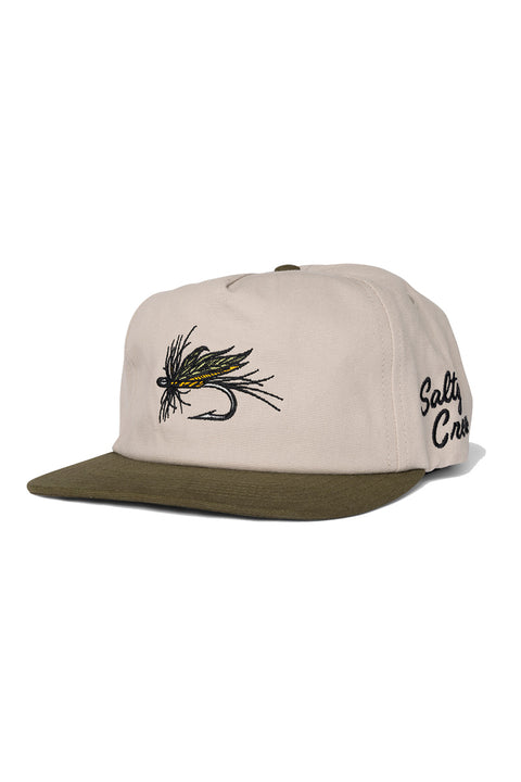 Salty Crew Coastal Snapback Hat - Birch Olive- Front