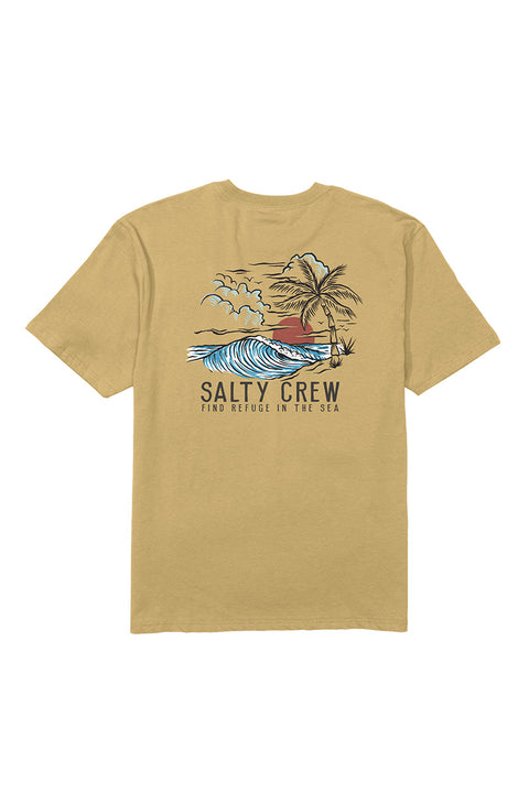 Salty Crew Day Off Classic SS Tee - Mineral Yellow- Back