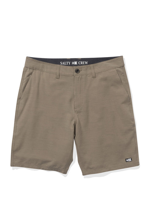 Salty Crew Drifter 19" Slub Hybrid Short - Khaki- Front