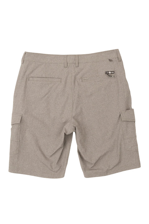 Salty Crew Drifter 2 Cargo Hybrid Walkshort - Gray - Back no Model