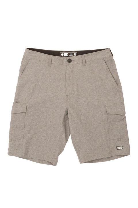 Salty Crew Drifter 2 Cargo Hybrid Walkshort - Gray - Front No Model