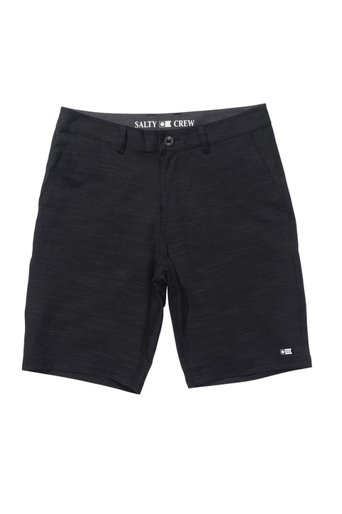 Salty Crew Drifter 21" Triblend Hybrid Cargo Short - Charcoal - Front