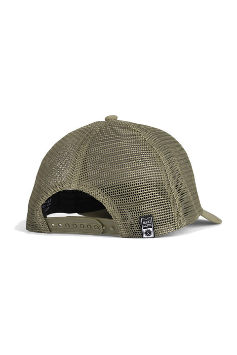 Salty Crew Faded Retro Trucker Hat - Olive-Back