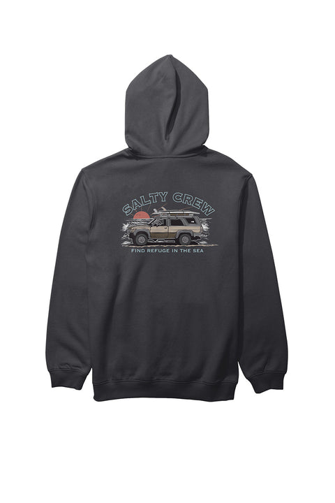 Salty Crew Get Ready Fleece - Black- Back
