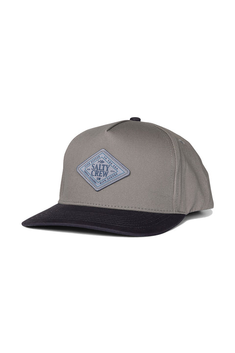 Salty Crew Iconic Snapback Hat - Quarry- Front