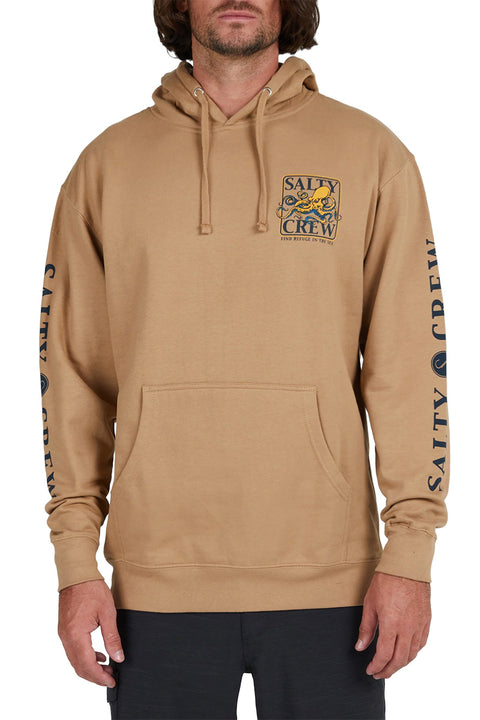 Salty Crew Ink Slinger Hooded Fleece - Sandstone