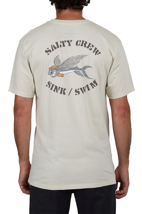 Salty Crew Kamikaze Premium S/S Tee - Bone- Back