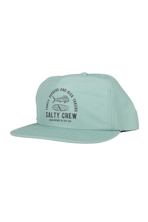 Salty Crew Lateral Line 5 Panel Hat - Spinach