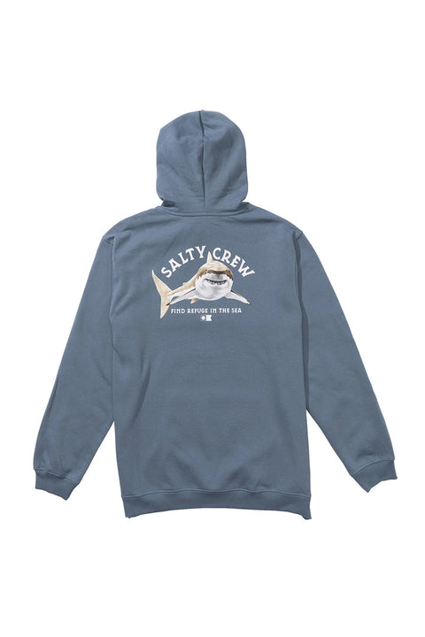 Salty Crew Lurking Fleece - Slate - Back