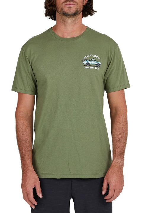 Salty Crew Off Road Premium S/S Tee - Sage - Front