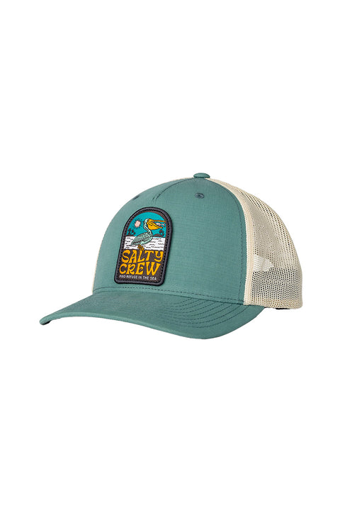 Salty Crew Seaside Retro Trucker Hat - Mallard