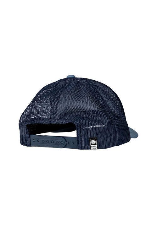 Salty Crew Seaside Retro Trucker Hat - Slate / Navy - Back