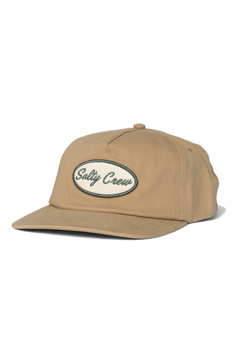 Salty Crew Shop Script Snapback - Natural- Front