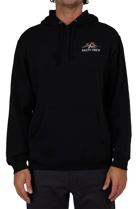 Salty Crew Soarin Hooded Fleece - Black- Front