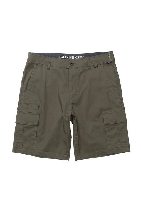 Salty Crew Transom Cargo Short - Dusty Olive- Front
