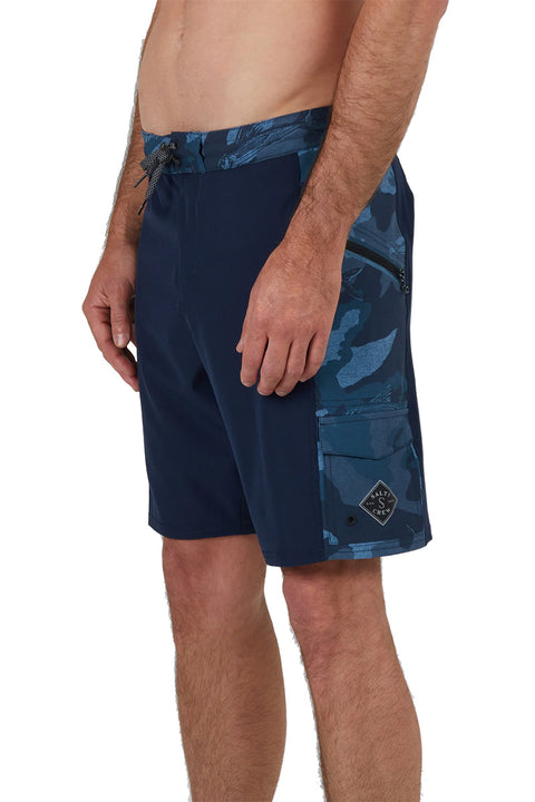 Salty Crew Transom Utility Boardshort - Blue Camo - Side