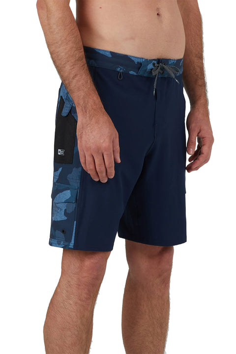 Salty Crew Transom Utility Boardshort - Blue Camo - Right Side