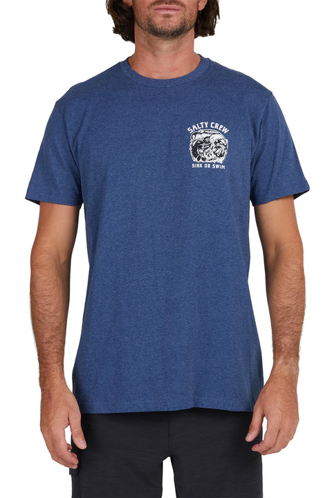 Salty Crew Tsunami Standard S/S Tee - Navy Heather - Front