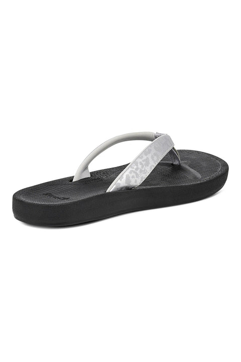Sanuk Women's Cosmic Shores Leopard - Black - Bottom