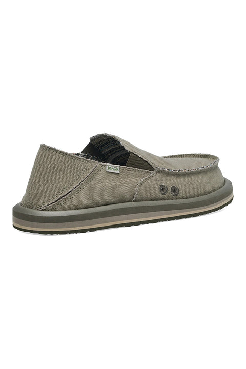 Sanuk Donny Hemp Shoe - Earth - Back