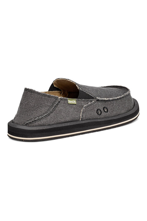 Sanuk Donny Shoe - Charcoal - Back