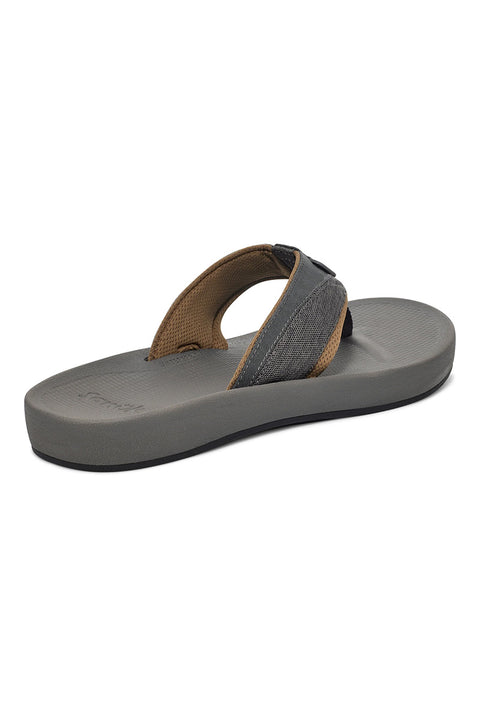 Sanuk Men's Cosmic Seas Mesh Sandals - Dark Grey - Back