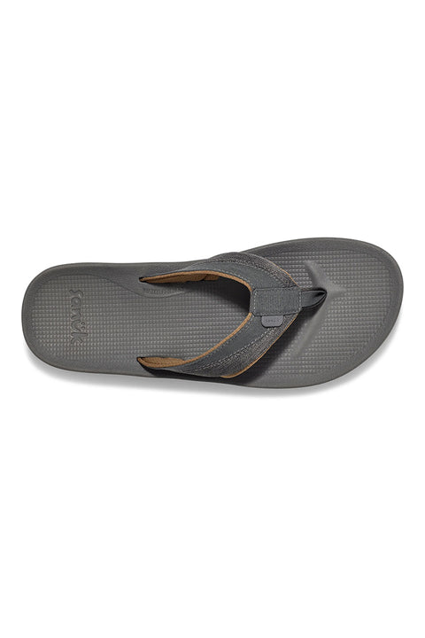 Sanuk Men's Cosmic Seas Mesh Sandals - Dark Grey - Top