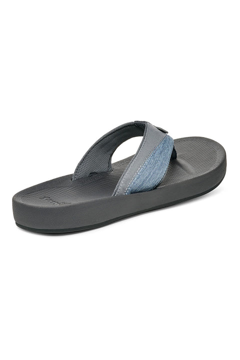 Sanuk Men's Cosmic Seas Mesh Sandals - Stone Blue - Back